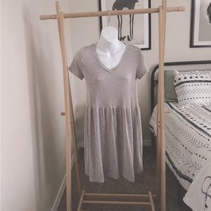 🚫 SOLD Striped Beige Dress